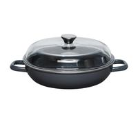 RIESS Cacerola para estofar con tapa 28cm Gris oscuro gris