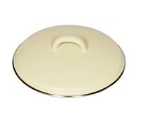 Riess 0097-006 Classic-Household Articments - Tapa de color pastel con borde cromado, 16 cm de diámetro, color amarillo