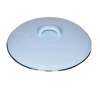 Riess 0098-006 Classic-Household Articments - Tapa de color pastel con borde cromado, 18 cm de diámetro, color azul