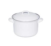 Olla para carne Riess Classic White con tapa - 3,5 l
