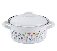 RIESS 0127-070 - Cacerola con tapa, diámetro 14 cm, capacidad 0,75 litros, COUNTRY, edición especial FLORA, inducción