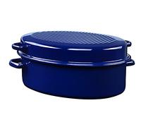 Asador de ganso ovalado con tapa, artículo especial Riess Classic - 38 cm