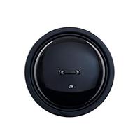 Riess, 0260-017, tapa 28, Classic - Gigantes y gnomos esmaltados, color negro, diámetro 28 cm, altura 6,5 cm, cacerola para verduras, cacerola, olla para carne, olla de inducción, cacerola