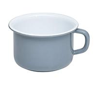 Riess, 0299-065 - Cuenco para café (10 unidades, diámetro de 10 cm, altura de 7,4 cm, capacidad: 0,4 L, 0,241 kg, esmaltado), color gris claro, inducción