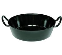 Sartén para escalopes Riess esmaltada negra - 28 cm