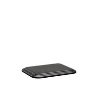 Riess, 0423-022, tapa 15 x 11 cm, esmalte negro, esmaltado, fabricado en Austria, LBH: 15,8 x 11,8 x 1,2 cm, 0,136 kg, molde para hornear, molde para tartas, compatible con cocina de inducción