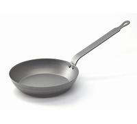 Riess, 0563-023 - Sartén de hierro 20, diámetro 20 cm, altura 3,7 cm (con mango 13,6 cm), hierro metalizado, sartén