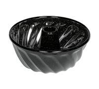 Riess, 0632-022 - Molde de cocina (24 cm de diámetro, 13,7 cm, 3 litros, esmaltado, para inducción), color negro