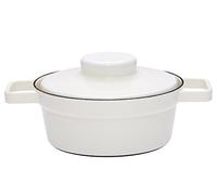 RIESS Cacerola de esmalte con tapa Aromapot - Truehomeware 20cm 1,2l blanco
