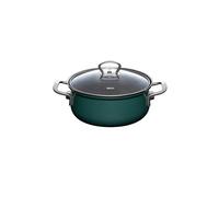 RIESS Cacerola con tapa de cristal TEAL 20cm/2l Verde azulado gasolina