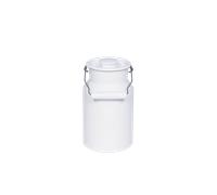 Riess Classic Weiss - lechera de esmalte con tapa 1 l