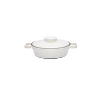 RIESS Pfanne de esmalte con tapa Aromapot - Truehomewear 24cm blanco