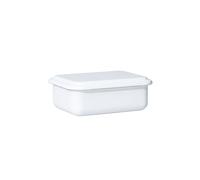 RIESS Recipiente de almacenamiento con tapa 15x11x4cm Blanco blanco
