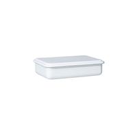 RIESS Recipiente de almacenamiento con tapa 23x15x5cm Blanco blanco