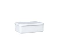 RIESS Recipiente de almacenamiento con tapa 23x15x7cm Blanco blanco
