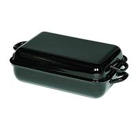 Riess - Sartén con tapa, con y 2 mangos (sartén y tapa), negro, varios tamaños disponibles, 32 cm