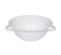 Riess, Weiling 0598-033, Ø 22 cm, blanco, esmalte, vol. (rec.): 1,5 litros, fabricado en Austria, LBH: 26,9 x 23,2 x 9,1 cm, 0,518 kg, compatible con cocinas de inducción, apta para cocina de gas