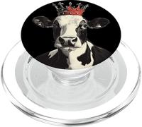 Ríete a carcajadas con esta divertida vaca y corona PopSockets PopGrip para MagSafe