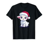 Ríete a través de la Navidad con un Cordero Alegre Camiseta