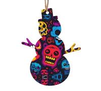 Ríete de corazón, decoraciones de Navidad, adornos de madera, perfectos para colgar en árboles de Navidad, puertas o ventanas.