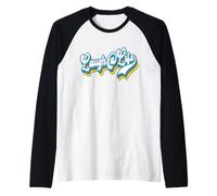 Ríete De La Vida Divertido Inspirador Alentador Vintage Grunge Camiseta Manga Raglan