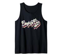 Ríete De La Vida Divertido Inspirador Alentador Vintage Grunge Camiseta sin Mangas