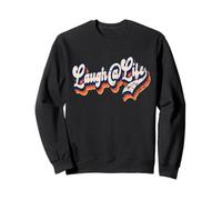 Ríete De La Vida Divertido Inspirador Alentador Vintage Grunge Sudadera