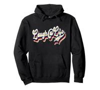Ríete De La Vida Divertido Inspirador Alentador Vintage Grunge Sudadera con Capucha