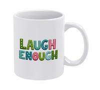 Ríete Lo Suficiente Taza Cerámica Taza De Café Con Asa Tazas 330Ml Para Café Leche Hogar