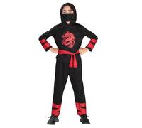 Riethmüller Kinder Kostüm Ninja-Legende schwarz - Karneval Kostüm & Faschingskostüm für Jungen & Mädchen von 3-4 Jahren - Verkleidung & Kinderkostüm