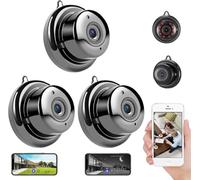 Rietoiu 2026 Cámara Ultra-Invisible Actualizada Sin Enchufe, Cámara Oculta Mini WiFi 1080P con Audio Bidireccional, Cámara Espía Mini Inalámbrica Invisible, Cámara de Seguridad Interior Inalámbrica
