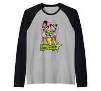 Riff Raff Letra Magenta Hello To Oblivion Super Heroes Camiseta Manga Raglan