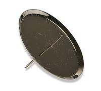 Riffelmacher 10787 - Portavelas de Adviento, 4 Unidades en Bolsa, diámetro 10 cm, de Metal, Plateado, para Velas, Corona de Adviento, decoración, Navidad, Adviento