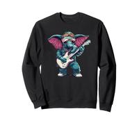 Riffs pesados con este elefante que toca la guitarra Sudadera