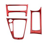 Rifiniture Interne Auto Compatible Con Ford Para Focus 3 Para MK3 2015 2016 2017 2018 LHD Pegatinas Para Consola Central Cubierta Del Panel De Cambio De Marchas Portavasos(Red)