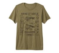 Rifle de Asalto Vintage Gun Militar Arma Patente de Arma de Fuego Camiseta Premium