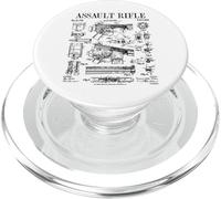 Rifle de asalto Vintage Gun Militar Arma Patente de arma de fuego PopSockets PopGrip para MagSafe
