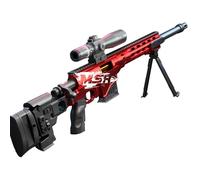 Rifle de francotirador de juguete para niños, rifle lanzador de espuma con 20 bolas suaves, rifle de juguete de bala suave MSR adecuado para niños y adultos, 97 cm (rojo)