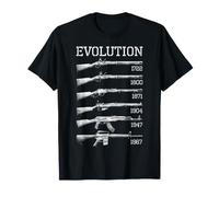 Rifle Militar Evolución Rifles Arma Larga Historia de Armas de Fuego Camiseta