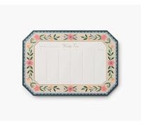 RIFLE PAPER CO. Almohadilla de escritorio semanal con 52 páginas extraíbles, 9.75 pulgadas de largo x 6.75 pulgadas de ancho, se dobla como alfombrilla de mouse, te ayuda a trazar tu semana durante