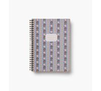 RIFLE PAPER CO. Delphine Cuaderno en espiral, cubierta ilustrada a todo color con detalles de lámina dorada, 150 páginas perforadas a rayas, 6.25 pulgadas de ancho x 8.5 pulgadas de largo, carpetas de