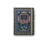 RIFLE PAPER CO. Diario con bolígrafo, diario de tapa dura con detalles de papel de aluminio (144 páginas, cierre de banda elástica, bolsillo para almacenamiento adicional), estampado en madera