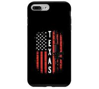 Rifle Vertical de Bandera de Estados Unidos de Texas - 2A Patriot Gun Pride USA Carcasa para iPhone 7 Plus/8 Plus