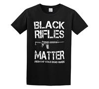 Rifles Matter from My Cold Dead Hands - Ar-15 Men's T-Shirt Unisex Black Cotton Hip Hop Print tee Shirts XXL