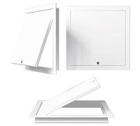 RIFWOVE Panel De Acceso Metálico - Tapa De Aluminio con Cierre Giratorio, Superficie Resistente A Arañazos, para Esconder Conductos De Aire Y Cableado En Reformas(8x12in/20.3x30.5cm)