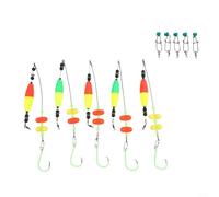 Rig de Pesca con Boya y Sonajero 5 para uds Hook 6/0 Rig de Pesca(10/0#) | Boya , sonido atrae peces, gancho 6/0, ideal orilla, ahorro tiempo