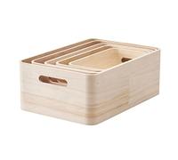 RIG-TIG Save-IT Cajas de Almacenamiento, Madera, marrón, 37 x 14 x 26 cm