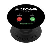 Riga está Llamando y Debo IR a Letonia de Viaje PopSockets PopGrip Adhesivo
