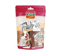 RIGA - Fish'Os Filete - Dulces para Perros - Filete de Pescado - Rica en proteínas, bajo Contenido de Grasa - sin colorantes ni aditivos - Recompensas Naturales Ideales - 80 g