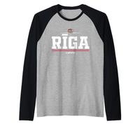 Riga Latvia/Latvija Camiseta Manga Raglan